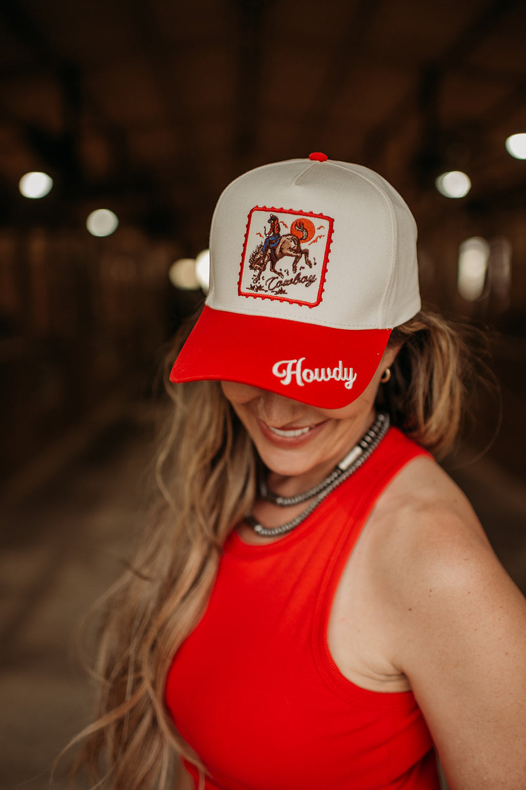 Howdy Cowboy Two-tone Cap