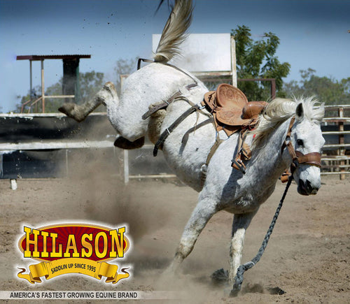13" Hilason Classic Series Hand-Made Rodeo Bronc American Leather Saddle