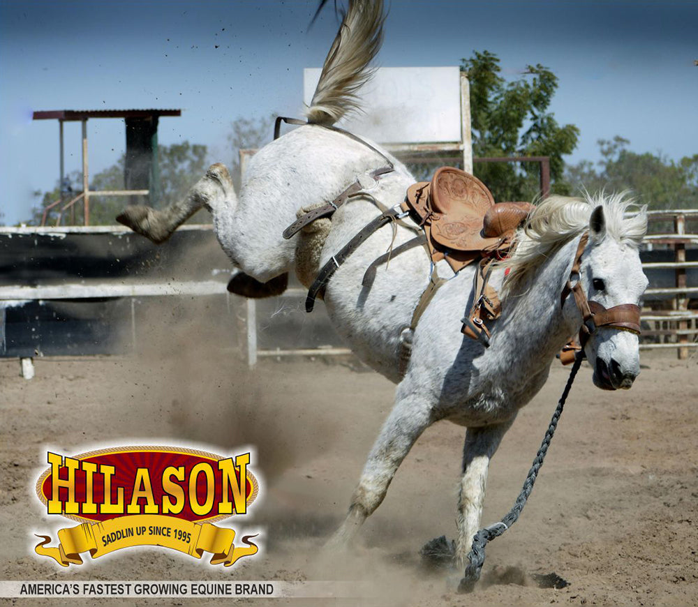 13" Hilason Classic Series Hand-Made Rodeo Bronc American Leather Saddle