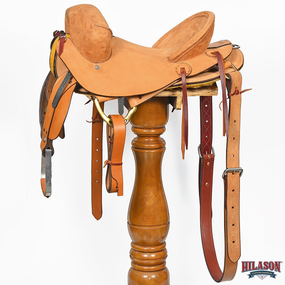 14" Hilason Classic Series Hand-Made Rodeo Bronc American Leather Saddle