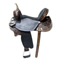 16 In HILASON Horse Barrel Trail Pleasure Endurance Leather Saddle Dark Brown
