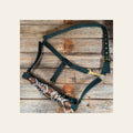 Hunter Green Nylon Halter with Cowhide Leather Noseband #NH121