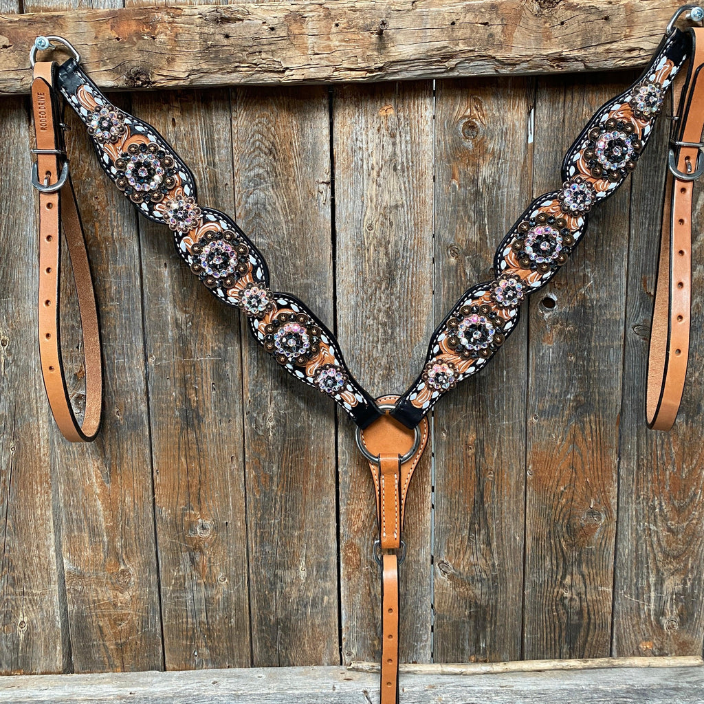 Browband/One Ear & Breastcollar Set #BBBC413 — view 9