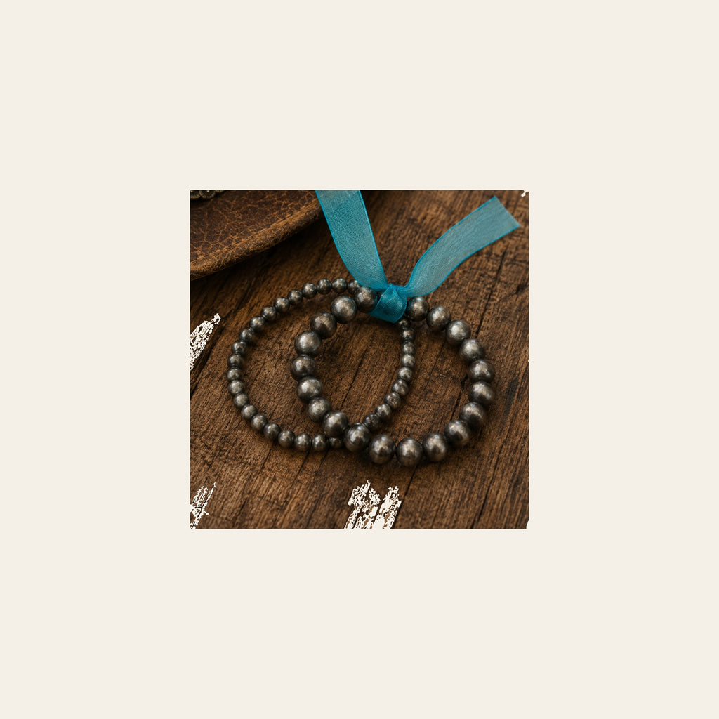Fashion Navajo Pearl Stretch Bracelet Set