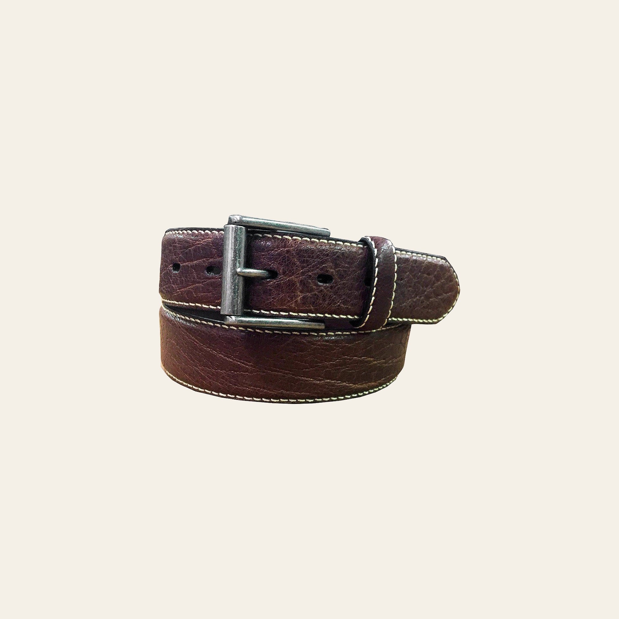 John Deere Mens Surface 38Mm Interest Brown Leather Belt