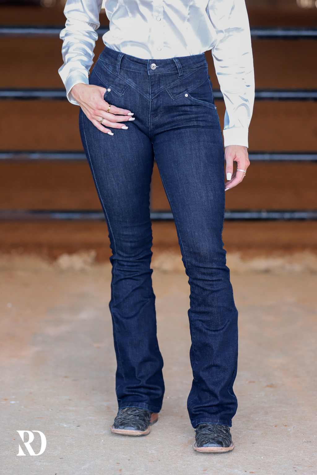Jolene Bootcut - Dark Wash — view 3