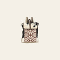 Ohlay Western Cowhide Backpack Women Genuine Top Grain Leather Canvas Travel Bag Hair-On Hide Design Vintage Rucksack
