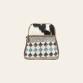 OHLAY Backpack Upcycled Canvas Hair-On Genuine Leather Women Bag Western Handbag Purse Womens Handbags Belt for Purses Summer