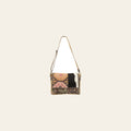 OHLAY Backpack Upcycled Canvas Hair-On Genuine Leather Women Bag Western Handbag Purse Womens Handbags Belt for Purses Summer