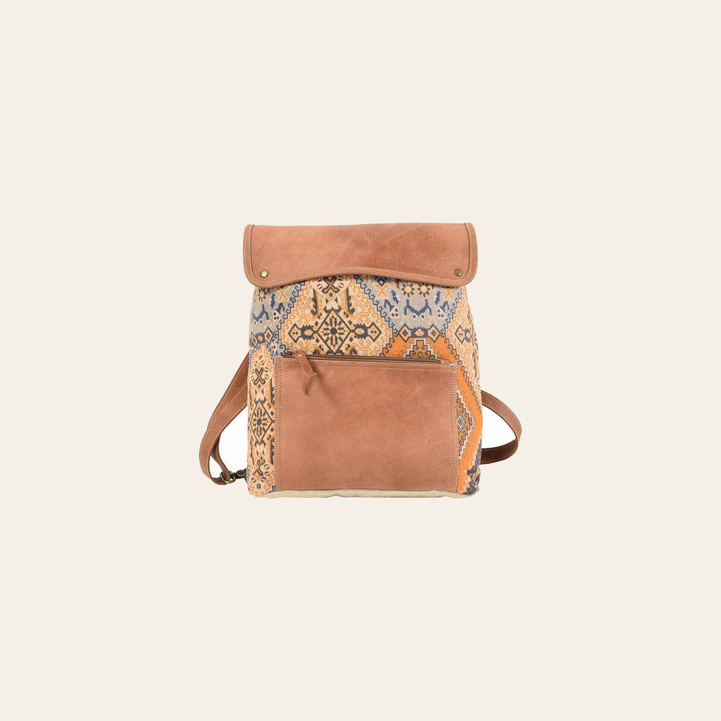 OHLAY Cross Body Upcycled Wool Canvas Embossed Hair-On Genuine Leather Women Bag Western Handbag Purse Womens Handbags