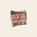 OHLAY Cross Body Upcycled Canvas Hair-On Genuine Leather Women Bag Western Handbag | Womens Handbags Belt for Summer