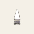 OHLAY Cross Body Upcycled Wool Canvas Embossed Hair-On Genuine Leather Women Bag Western Handbag Purse Womens Handbags