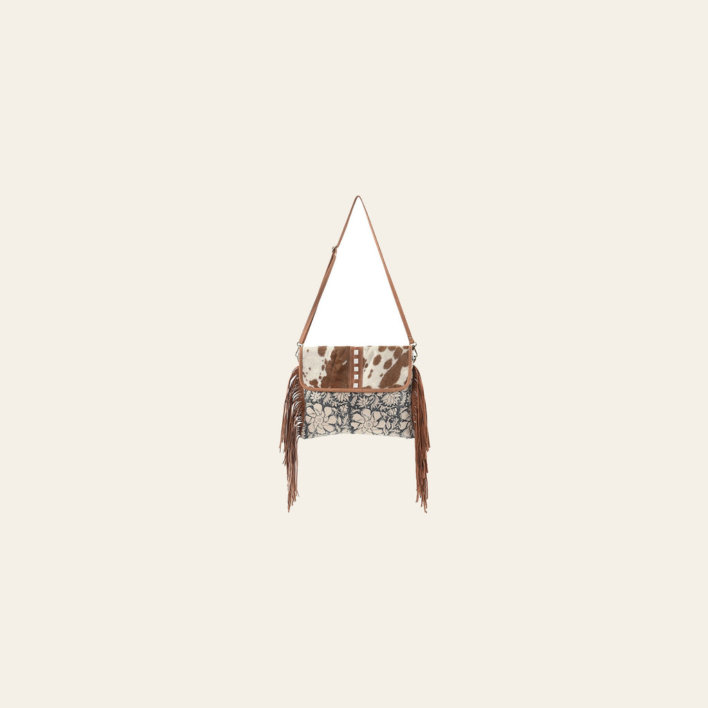 OHLAY Backpack Upcycled Canvas Hair-On Genuine Leather Women Bag Western Handbag Purse Womens Handbags Belt for Purses Summer