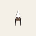 OHLAY Cross Body Upcycled Wool Canvas Embossed Hair-On Genuine Leather Women Bag Western Handbag Purse Womens Handbags