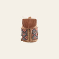 OHLAY Cross Body Upcycled Wool Canvas Embossed Hair-On Genuine Leather Women Bag Western Handbag Purse Womens Handbags