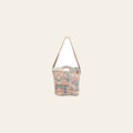 OHLAY Cross Body Upcycled Wool Canvas Embossed Hair-On Genuine Leather Women Bag Western Handbag Purse Womens Handbags