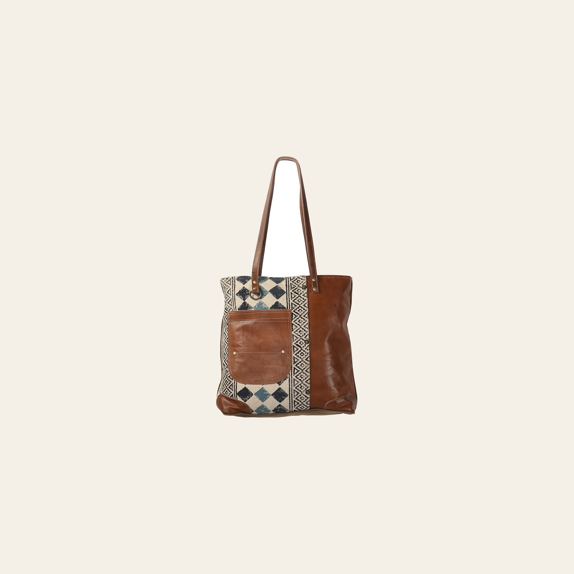 Ohlay Western Tote Bag for Women, Saddle Blanket & Genuine Leather Shoulder Bag