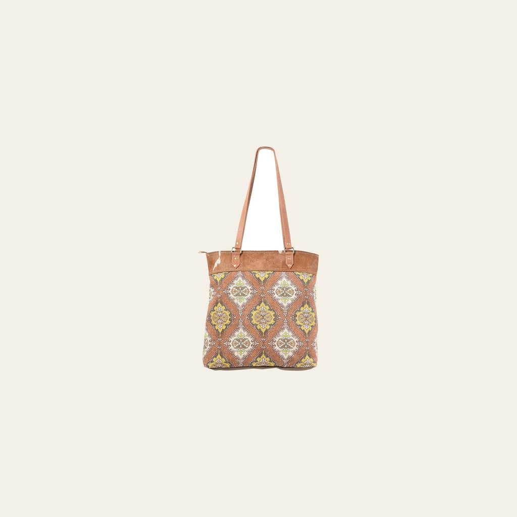 OHLAY KB215 TOTE Upcycled Wool Canvas Hair-on Genuine Leather women bag western handbag purse