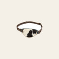 OHLAY Fanny Pack Upcycled Canvas Hair-On Genuine Leather Women Bag Western Handbag Purse | Handbags Belt for Womens Summer