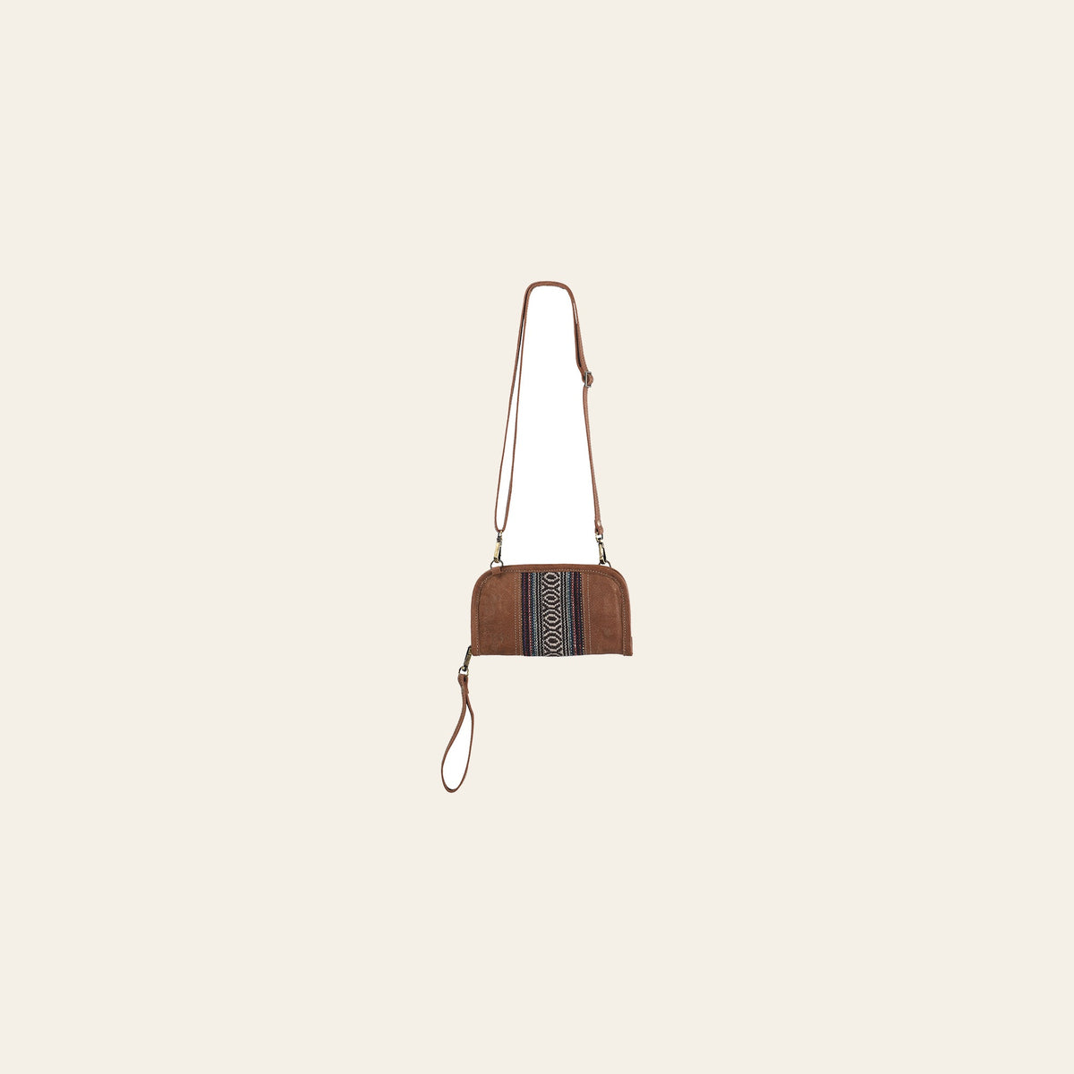 OHLAY Cross Body Upcycled Canvas Genuine Leather Women's Bag Western Handbag Purse Womens Handbags Belt for Women Purses