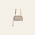 OHLAY Cross Body Upcycled Wool Genuine Leather Women Bag Western Handbag Purse Womens Handbags Belt for Canvas Purses Summer