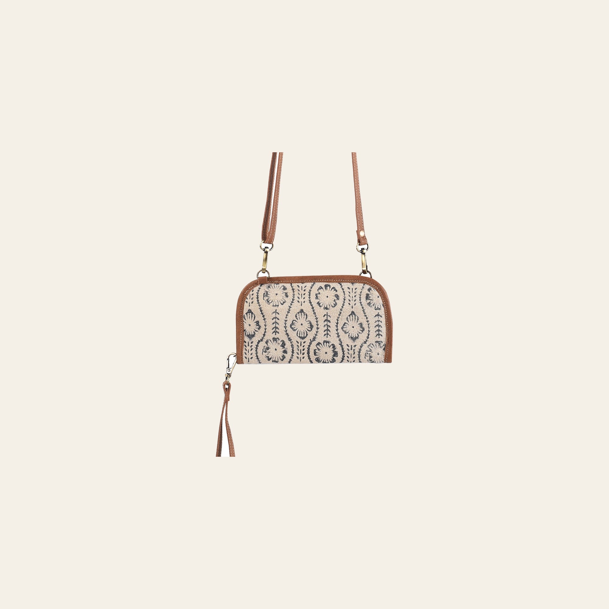 OHLAY Cross Body Upcycled Wool Genuine Leather Women Bag Western Handbag Purse Womens Handbags Belt for Canvas Purses Summer