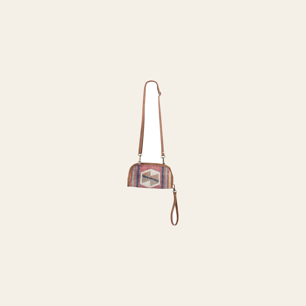 OHLAY Cross Body Upcycled Canvas Genuine Leather Women's Bag Western Handbag Purse | Womens Handbags Belt for Women Summer