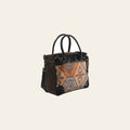 OHLAY KB322 TOTE Upcycled Canvas Hair-on Genuine Leather women bag western handbag purse