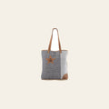 OHLAY KB324 TOTE Upcycled Wool Canvas Genuine Leather women bag western handbag purse