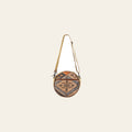 OHLAY Canteen Upcycled Canvas Genuine Leather Women's Bag Western Handbag Purse Women Handbags Belt for Purses Womens Summer