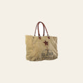 OHLAY KB334 TOTE Upcycled Canvas Genuine Leather women bag western handbag purse
