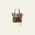 OHLAY KB368 TOTE Upcycled Wool Canvas Genuine Leather women bag western handbag purse