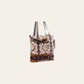 OHLAY KB369 TOTE Upcycled Wool Canvas Genuine Leather women bag western handbag purse