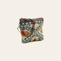 OHLAY Backpack Bag Leather and Upcycled Canvas Ladies | Women Western Handbag Belt for Womens Summer