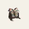 OHLAY Backpack Upcycled Canvas Hair-On Genuine Leather Women Bag Western Handbag Purse Womens Handbags Belt for Purses Summer