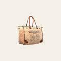 OHLAY KB409 TOTE Upcycled Canvas Genuine Leather women bag western handbag purse