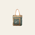 OHLAY KB410 TOTE Upcycled Canvas Genuine Leather women bag western handbag purse