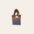 OHLAY KB469 TOTE Upcycled Wool Canvas Hair-on Genuine Leather women bag western handbag purse