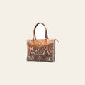 OHLAY KB472 TOTE Upcycled Wool Canvas Embossed Hair-on Genuine Leather women bag western handbag purse