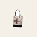 OHLAY KB481 TOTE Upcycled Wool Canvas Embossed Genuine Leather women bag western handbag purse