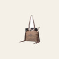 OHLAY KB512 TOTE Upcycled Canvas Embossed Hair-on Genuine Leather women bag western handbag purse