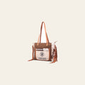 OHLAY KB519 TOTE Upcycled Canvas Hair-on Genuine Leather women bag western handbag purse