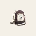 OHLAY Backpack Upcycled Canvas Genuine Leather Women Bag Western Handbag Purse | Womens Handbags Belt for Purses Summer