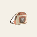 OHLAY Backpack Upcycled Canvas Genuine Leather Women Bag Western Handbag Purse | Womens Handbags Belt for Purses Summer