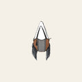 OHLAY KB583 TOTE Upcycled Wool Canvas Genuine Leather women bag western handbag purse