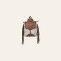 OHLAY Backpack Hand Tooled Upcycled Canvas Genuine Leather Women Bag Western Handbag Purse | for Womens Summer