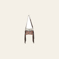OHLAY Cross Body Upcycled Canvas Hair-On Genuine Leather Women Bag Western Handbag | Womens Handbags Belt for Summer