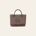 OHLAY KB686 TOTE Upcycled Canvas Genuine Leather women bag western handbag purse