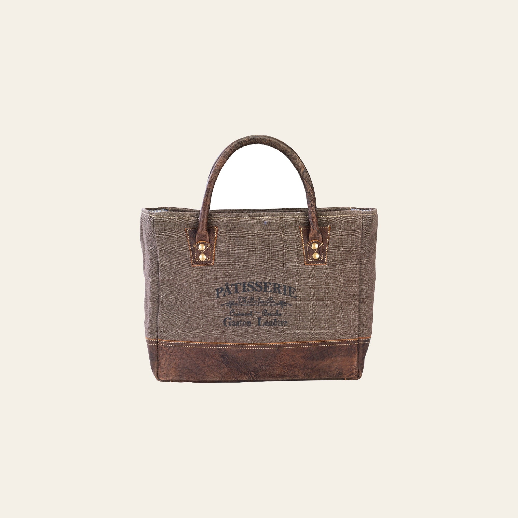 OHLAY KB686 TOTE Upcycled Canvas Genuine Leather women bag western handbag purse
