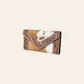 OHLAY Coin Purse Hand Tooled Hair-On Genuine Leather Women Bag Western Handbag | for Cute